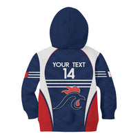 Custom France Football Kid Hoodie Summer 2024 Les Bleues - Wonder Print Shop
