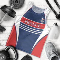 Custom France Football Men Tank Top Summer 2024 Les Bleues - Wonder Print Shop