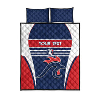 Custom France Football Quilt Bed Set Summer 2024 Les Bleues - Wonder Print Shop