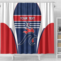 Custom France Football Shower Curtain Summer 2024 Olympic Les Bleues
