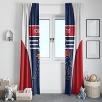 Custom France Football Window Curtain Summer 2024 Les Bleues - Wonder Print Shop