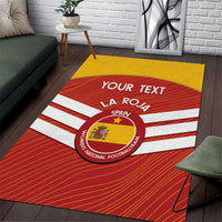 Custom Spain Football Area Rug Summer 2024 La Roja - Wonder Print Shop