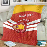 Custom Spain Football Blanket Summer 2024 Olympic La Roja