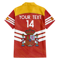 Custom Spain Football Family Matching Off Shoulder Maxi Dress and Hawaiian Shirt Summer 2024 La Roja - Wonder Print Shop