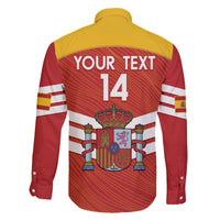 Custom Spain Football Family Matching Off Shoulder Short Dress and Hawaiian Shirt Summer 2024 La Roja - Wonder Print Shop