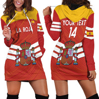 Custom Spain Football Hoodie Dress Summer 2024 La Roja - Wonder Print Shop