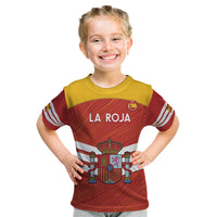 Custom Spain Football Kid T Shirt Summer 2024 La Roja - Wonder Print Shop