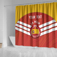 Custom Spain Football Shower Curtain Summer 2024 Olympic La Roja