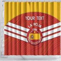 Custom Spain Football Shower Curtain Summer 2024 Olympic La Roja