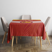 Custom Spain Football Tablecloth Summer 2024 La Roja - Wonder Print Shop