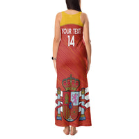 Custom Spain Football Tank Maxi Dress Summer 2024 La Roja - Wonder Print Shop