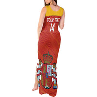 Custom Spain Football Tank Maxi Dress Summer 2024 La Roja - Wonder Print Shop