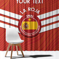 Custom Spain Football Window Curtain Summer 2024 La Roja - Wonder Print Shop