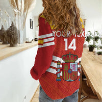 Custom Spain Football Women Casual Shirt Summer 2024 La Roja - Wonder Print Shop