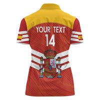 Custom Spain Football Women Polo Shirt Summer 2024 La Roja - Wonder Print Shop