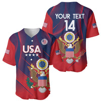 Custom United States Soccer Baseball Jersey Summer 2024 Go USA - Wonder Print Shop