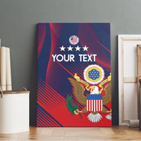 Custom United States Soccer Canvas Wall Art Summer 2024 Go USA - Wonder Print Shop