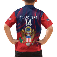 Custom United States Soccer Family Matching Long Sleeve Bodycon Dress and Hawaiian Shirt Summer 2024 Go USA - Wonder Print Shop