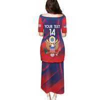 Custom United States Soccer Family Matching Puletasi and Hawaiian Shirt Summer 2024 Go USA - Wonder Print Shop