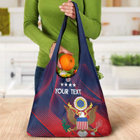 Custom United States Soccer Grocery Bag Summer 2024 Olympic Go USA