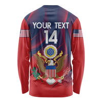 Custom United States Soccer Long Sleeve Shirt Summer 2024 Go USA - Wonder Print Shop