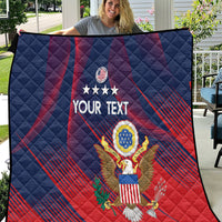 Custom United States Soccer Quilt Summer 2024 Go USA - Wonder Print Shop