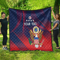 Custom United States Soccer Quilt Summer 2024 Go USA - Wonder Print Shop