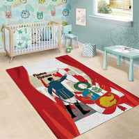 Peru Independence Day Area Rug Jose de San Martin Fiestas Patrias