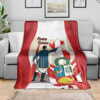 Peru Independence Day Blanket Jose de San Martin Fiestas Patrias
