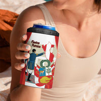 Peru Independence Day 4 in 1 Can Cooler Tumbler Jose de San Martin Fiestas Patrias