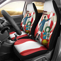 Peru Independence Day Car Seat Cover Jose de San Martin Fiestas Patrias