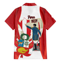 Peru Independence Day Family Matching Mermaid Dress and Hawaiian Shirt Jose de San Martin Fiestas Patrias