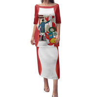Peru Independence Day Family Matching Puletasi and Hawaiian Shirt Jose de San Martin Fiestas Patrias