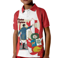Peru Independence Day Kid Polo Shirt Jose de San Martin Fiestas Patrias