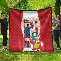 Peru Independence Day Quilt Jose de San Martin Fiestas Patrias