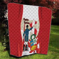 Peru Independence Day Quilt Jose de San Martin Fiestas Patrias