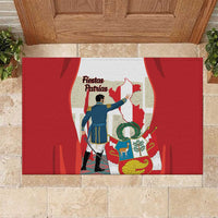 Peru Independence Day Rubber Doormat Jose de San Martin Fiestas Patrias