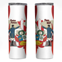 Peru Independence Day Skinny Tumbler Jose de San Martin Fiestas Patrias