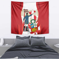 Peru Independence Day Tapestry Jose de San Martin Fiestas Patrias