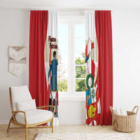 Peru Independence Day Window Curtain Jose de San Martin Fiestas Patrias