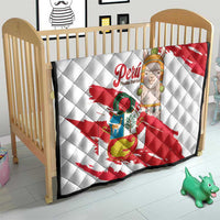 Fiestas Patrias de Peru Quilt Coat Of Arms With Cute Alpaca Face