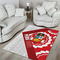 Peru 1821 Proud Area Rug National Day Peruvian Pattern