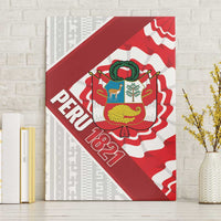 Peru 1821 Proud Canvas Wall Art National Day Peruvian Pattern