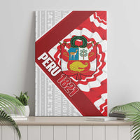 Peru 1821 Proud Canvas Wall Art National Day Peruvian Pattern