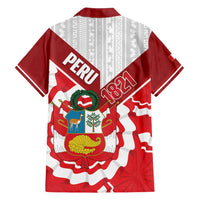 Peru 1821 Proud Family Matching Tank Maxi Dress and Hawaiian Shirt National Day Peruvian Pattern