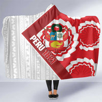 Peru 1821 Proud Hooded Blanket National Day Peruvian Pattern