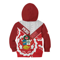 Peru 1821 Proud Kid Hoodie National Day Peruvian Pattern