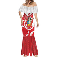 Peru 1821 Proud Mermaid Dress National Day Peruvian Pattern