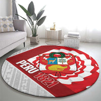 Peru 1821 Proud Round Carpet National Day Peruvian Pattern