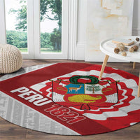 Peru 1821 Proud Round Carpet National Day Peruvian Pattern